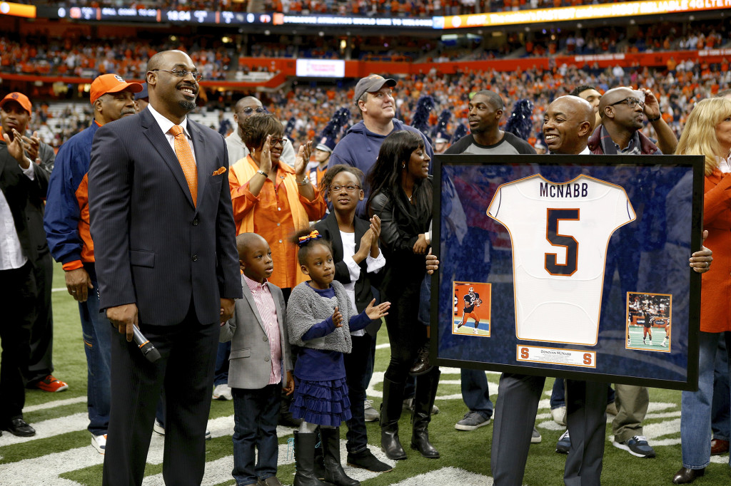 SU vs Wake Forest, 2013 Donavan McNabb's # retired
