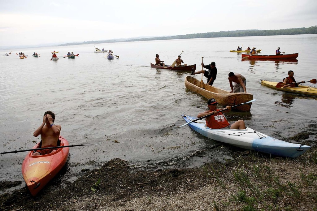 Two Row Wampum Paddle, Onondaga Lake.