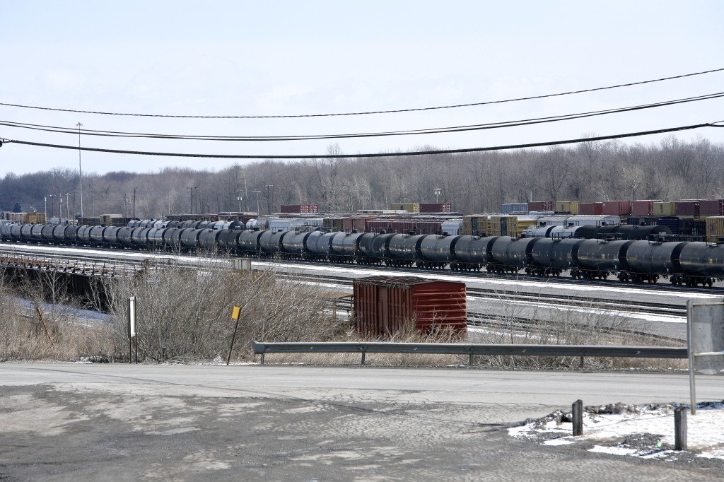 Tank cars at the DeWitt/Minoa Rail Yard.