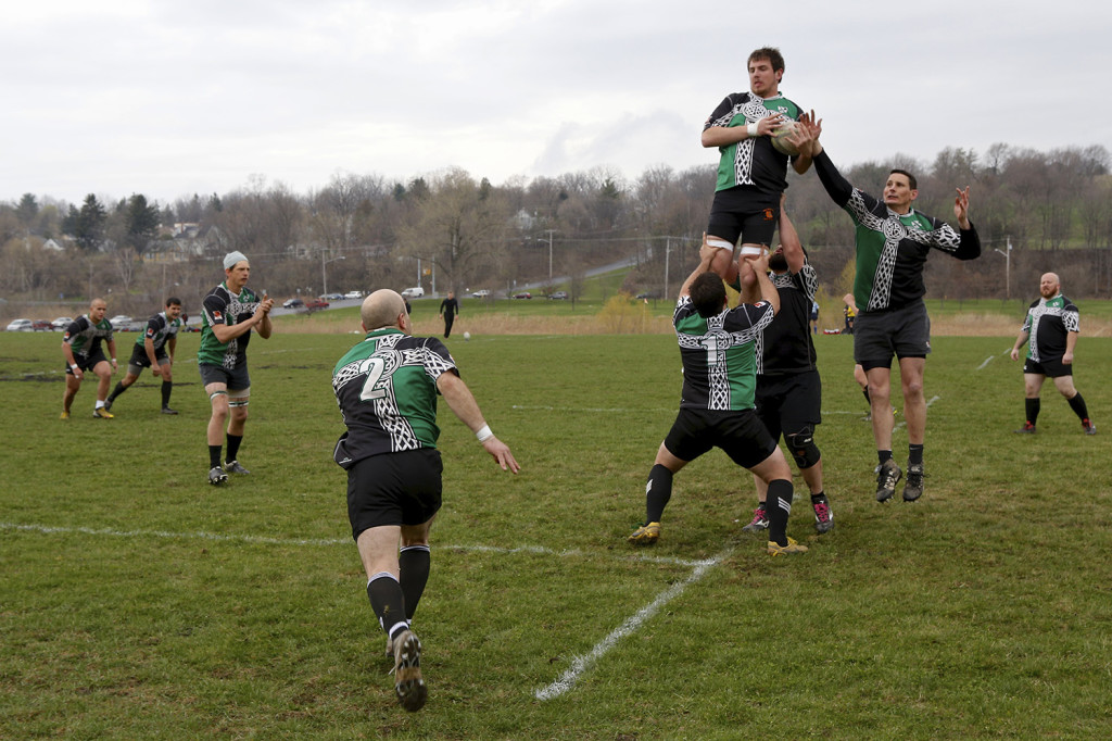 South Buffalo warm-up drill. Michael Davis Photo | Syracuse New Times