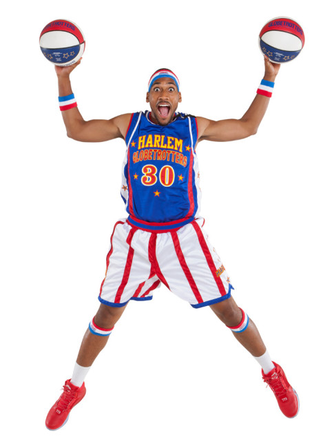 Zeus McKlurkin. Photo provided by Harlem Globetrotters International.