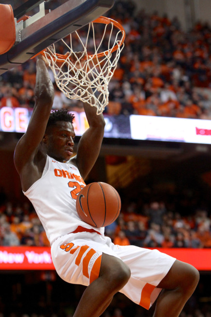Tyler Roberson in a game against Florida State. Michael Davis photo | Syracuse New Times