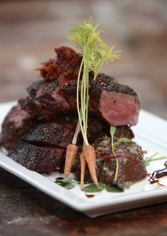 PHEOBE'S - Pan roasted New York strip au poivre