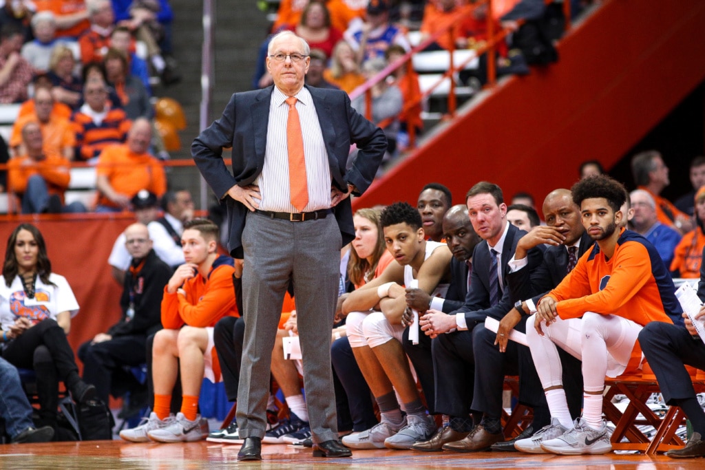 Syracuse University men's basketball coach Jim Boeheim